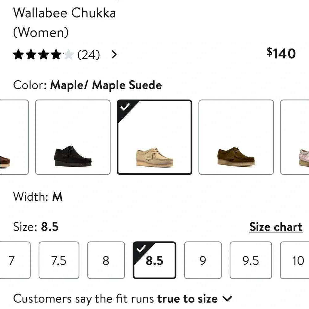 Clarks Wallabee Chukka in Maple Suede (wallabees) - Picture 2 of 7